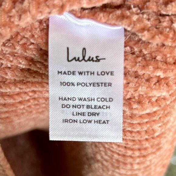 NWT Lulus Colors of Autumn Beige Multi Striped Chenille Knit Sweater Dress Sz L - Picture 10 of 12